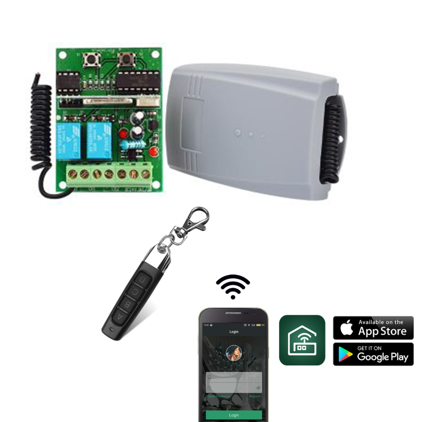 Kit de 2 Canales Receptor WiFI + Llavero (KIT-402WF) 4816