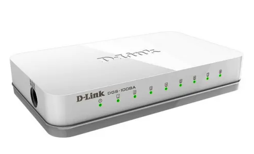 Switch D-Link 8 Puertos 10/100 Mbps (DGS-1008A)