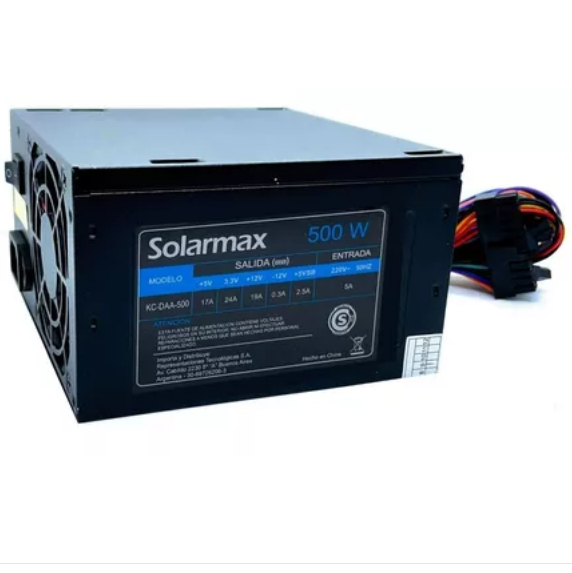 Fuente Solarmax 500w Negro (KC-CFA500) (IC04 202851 M)