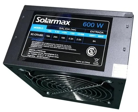 Fuente Solarmax 600w Negro (KC-CFA600) (IC04 202851 M)