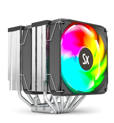 Cooler CPU Solarmax Doble Torre 12mm Fan ARGB TDP 260w (CC-621A) (IC04 202851 M)