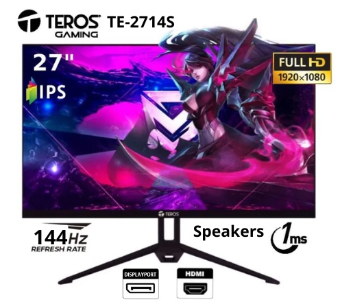 Monitor Gamer Teros 27" Plano IPS FHD 144hz (TE-2714S)