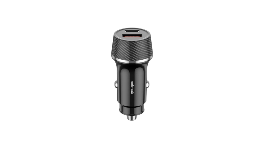 Cargador Doble p/Auto 48w Usb + Usb-C Netmak (NM-UCC12)