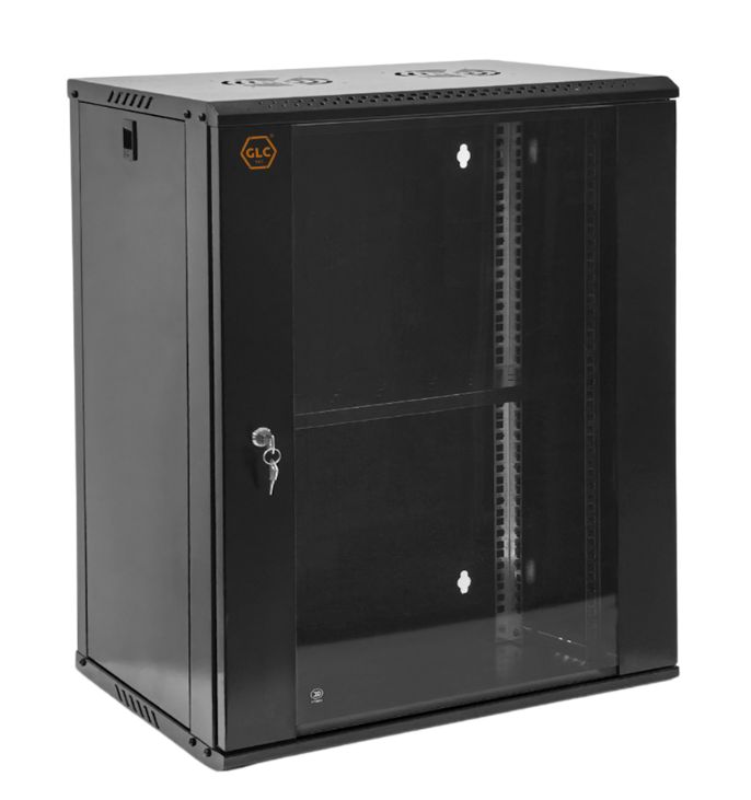 Rack 19'' 15U 450mm GLC Eco Mural (GLC-ECOMURAL-15U450) Negro