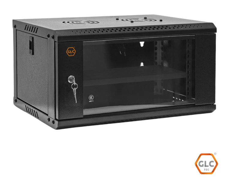 Rack 19'' 6U 450mm GLC Eco Mural (GLC-ECOMURAL-6U450) Negro