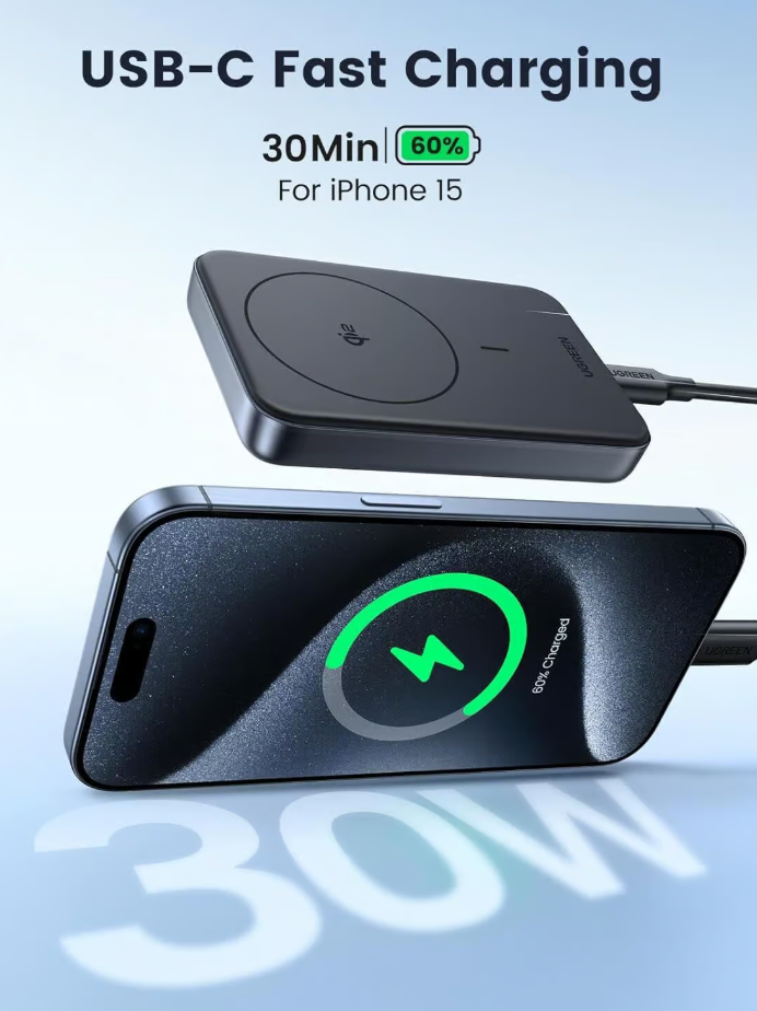 Power Bank Inalambrico Magnetico 10000mAh 15w Ugreen (PB761) 45763