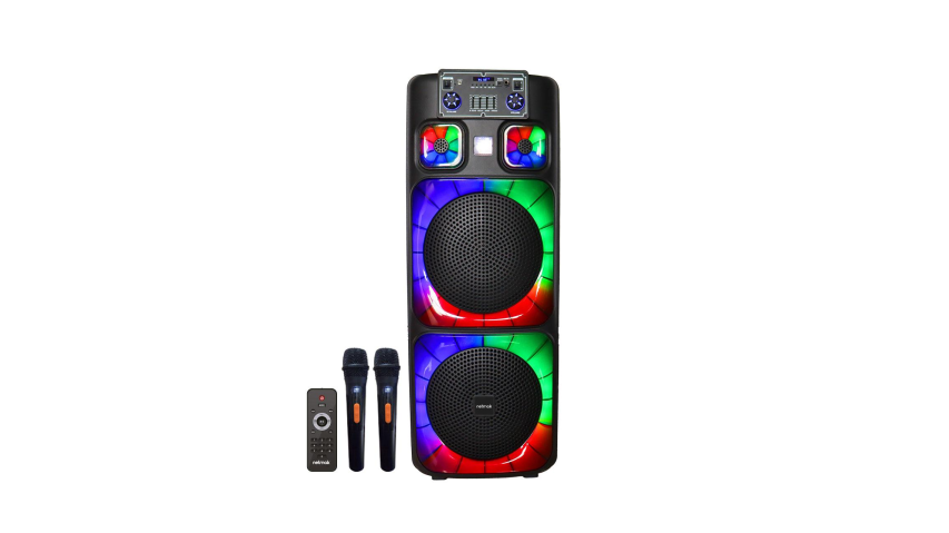 Parlante Bluetooth 12"X2 con Microfono Inl Netmak (NM-NONSTOP)