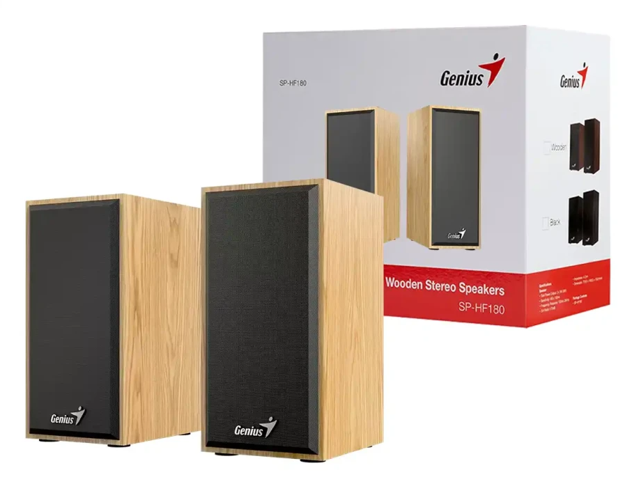 Parlante USB Genius SP-HF180 Pine Wood Usb (31730029404)
