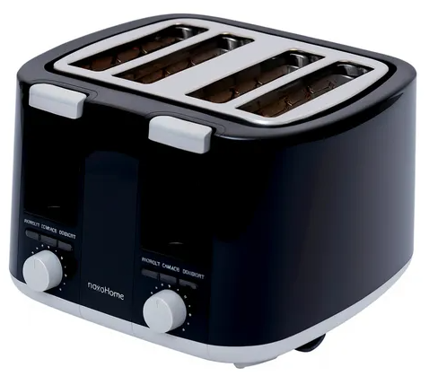 NOVOHOME Tostadora 4 Bahias Negra (NH-TO040)