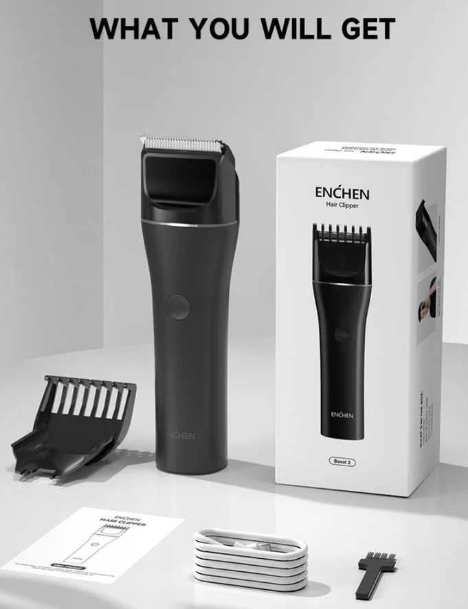 Recorta Barba y Pelo Enchen Air Clipper (BOOST 2 Black)