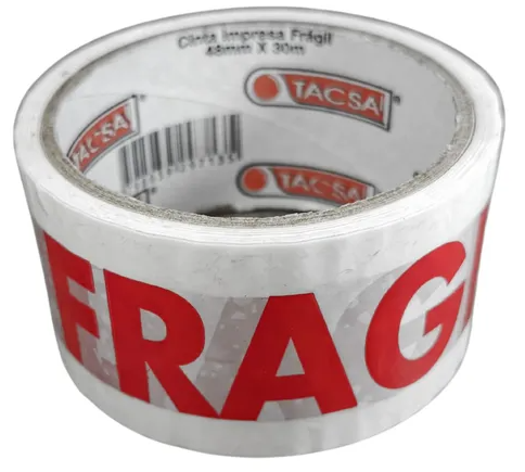 Cinta de Empaque FRAGIL 48mm x 30m Tacsa (PTTACSA713B)