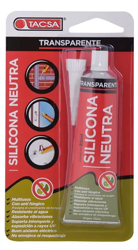 Silicona Neutra Transparente x85ml Tacsa (PTTACSA401IP)