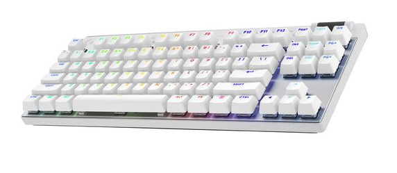 Teclado Gaming Logitech G PRO X TKL LigthSpeed White Ingles (920-012143)