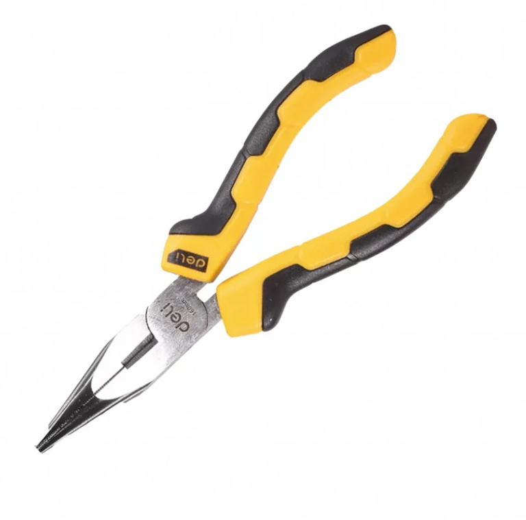 Pinza Punta Larga Reforzada 6" Deli (DL2106)