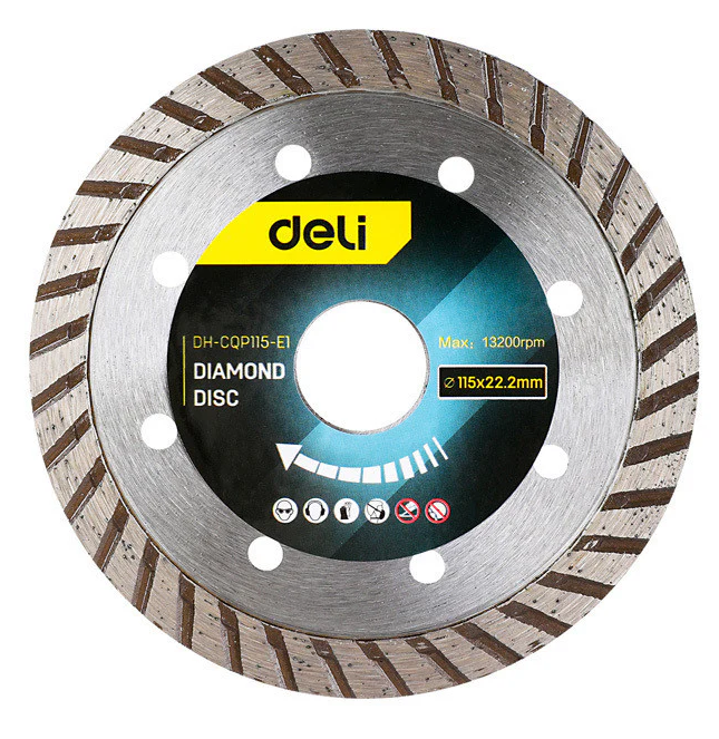 Disco Diamantado Turbo 115mm Deli (DH-CQP115-E1)