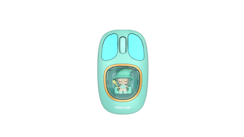 Mouse Kids Inalambrico Recargble Netmak (NM-MK01-B) Celeste
