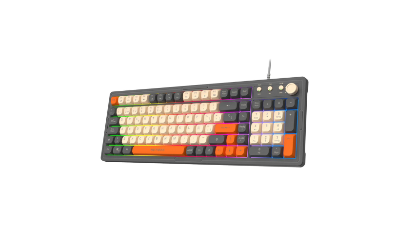 Teclado Minimalista Led Netmak (NM-TM32)