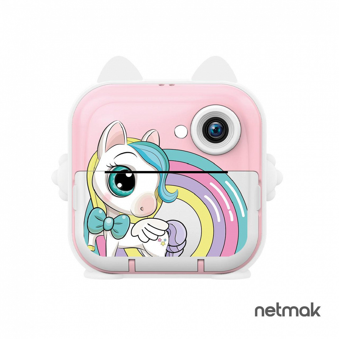Mini Camara Instantanea Netmak (NM-KIDCAM-P) Rosa
