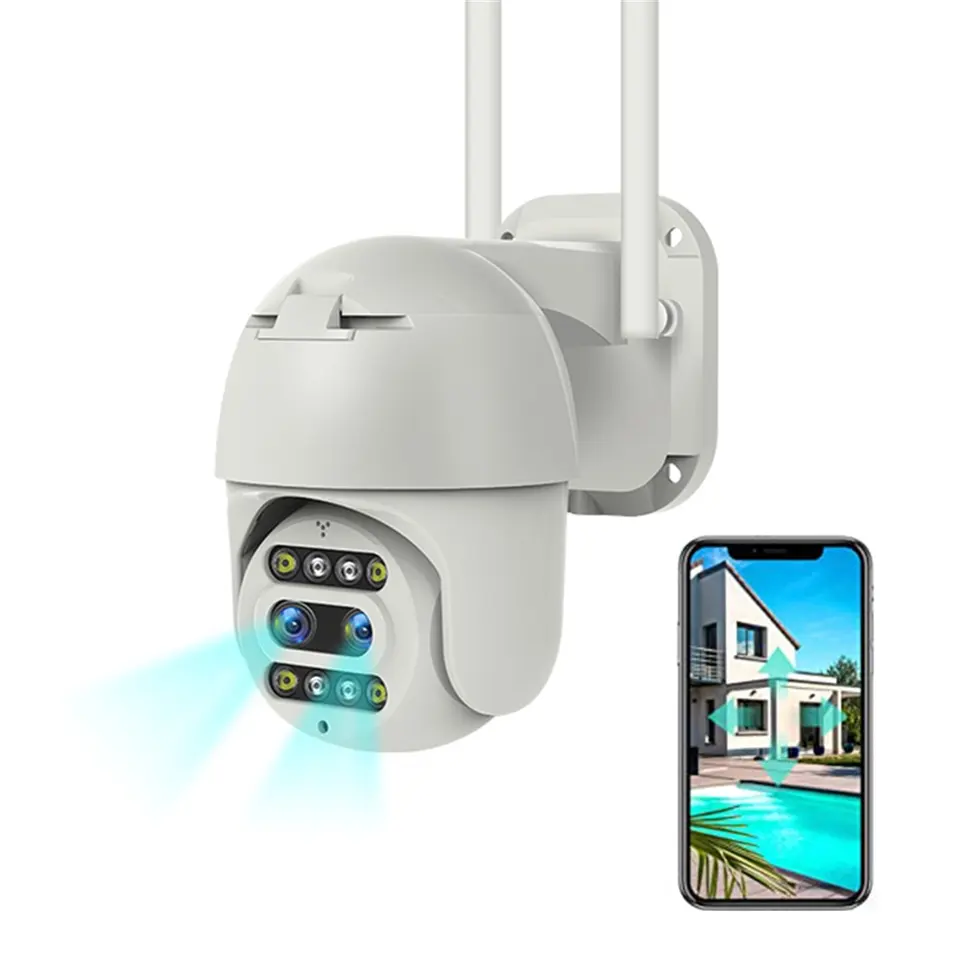 Camara PTZ IP Mini Domo Wifi P2P Full HD c/audio y det/ movimiento PT600