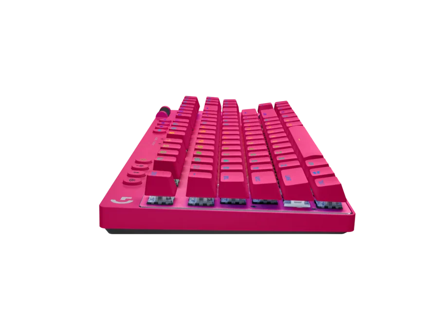 Teclado Gaming Logitech G PRO X TKL LigthSpeed Magenta Ingles (920-012154)