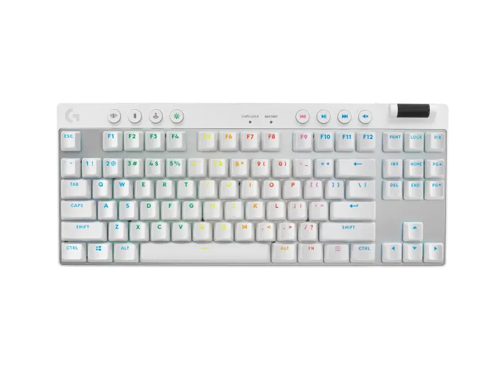 Teclado Gaming Logitech G PRO X TKL LigthSpeed White Ingles (920-012143)