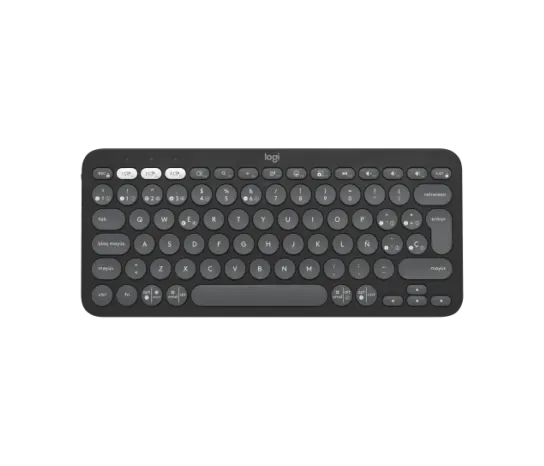 Teclado Inalambrico Logitech Multi-Device K380S Pebble 2 Graphite (920-011783)