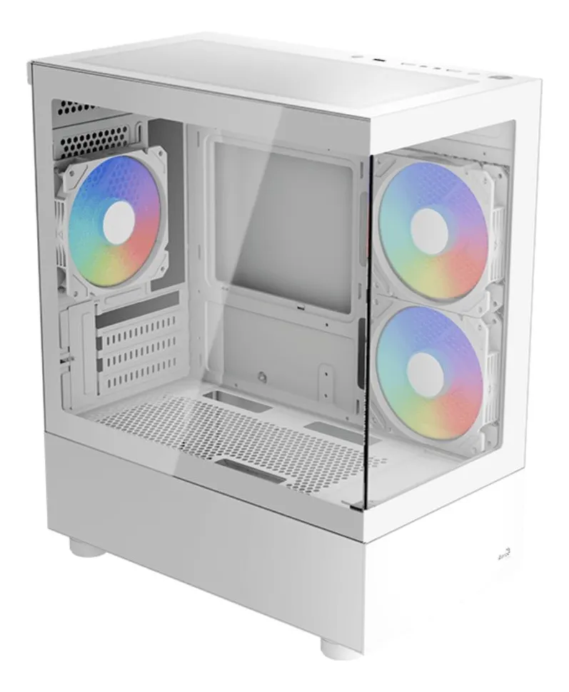 Gabinete Aerocool Viewport Mid Tower (VIEWPORT MINI-G-WT-V2) Blanco