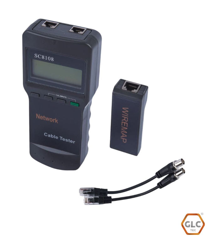 Tester de Red Para UTP GLC Cat.5e/6/Coaxil Localiza Falla (GLC-TESTER-002)