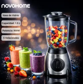 Licuadora 5 Velocidades Novohome 900W (NH-BLX6000)
