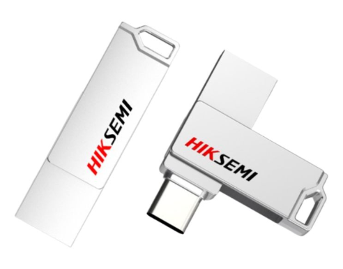 Pendrive Dual 128GB Hiksemi Metalico HS-USB-E327C-128GB-U3-SILVER
