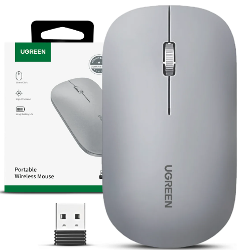 Mouse Inalambrico Color Gris Mu001 UGREEN