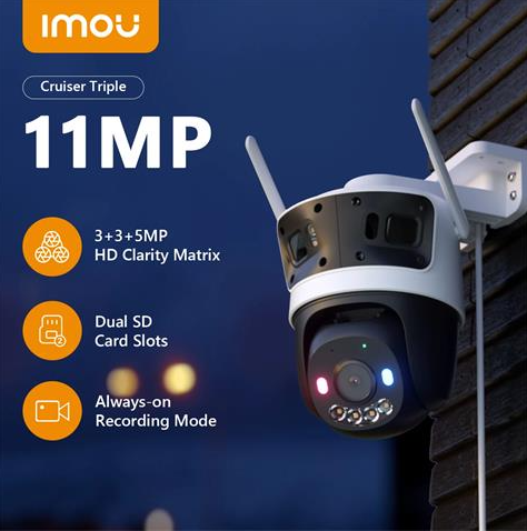 Camara IP IMOU Cruiser Triple 5MP 3.6mm (IPC-S7UP-11M0WED)