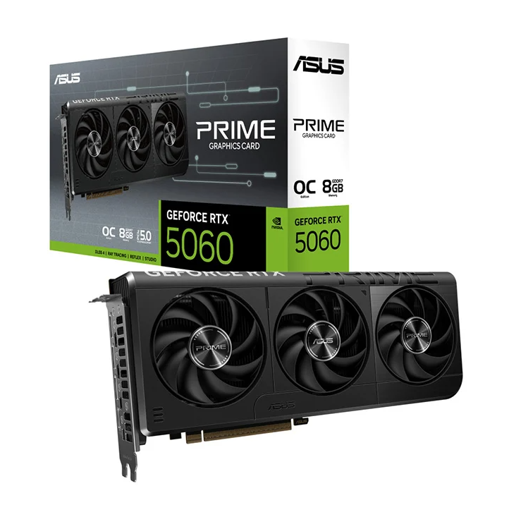 Pci-e 8 Gb Asus Prime OC GeForce RTX 5060 GDDR7 (90YV0N10-M0AA00)