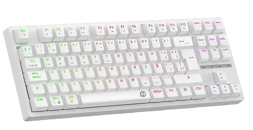 Teclado Gamer Mecanico TKL Tri-Modo Solarmax (GMKB88RW) Negro 23524H