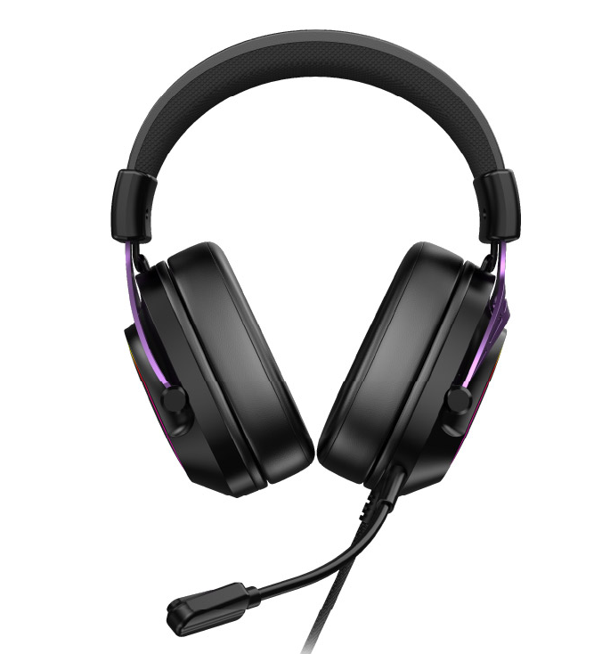 Auricular Gamer Solarmax RGB Wired Lightweight (GHS59V) Violeta 24301B