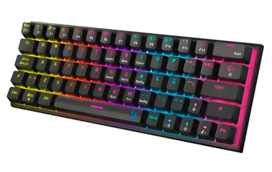 Teclado Gamer Mecanico USB Solarmax (GMKB76CB) Negro