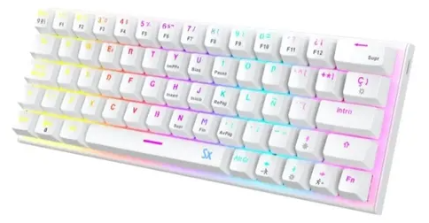 Teclado Gamer Mecanico USB Solarmax (GMKB76CW) Blanco