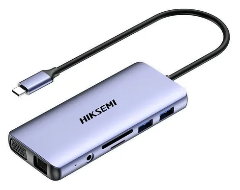 Hub Hiksemi 11en1 USB-C (HS-HUB-DS11)