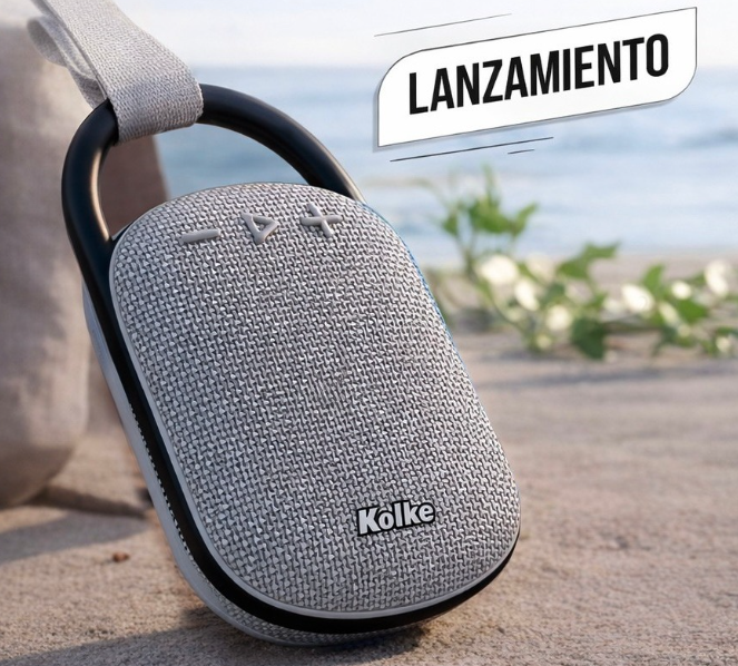 Parlante Kolke Inalambrico Hook Gris (KPP-788) 630933