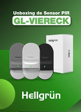Sensor Pir Viereck Plus Inalambrico Hellgrün (GL-VIERECKPLUS GRIS)