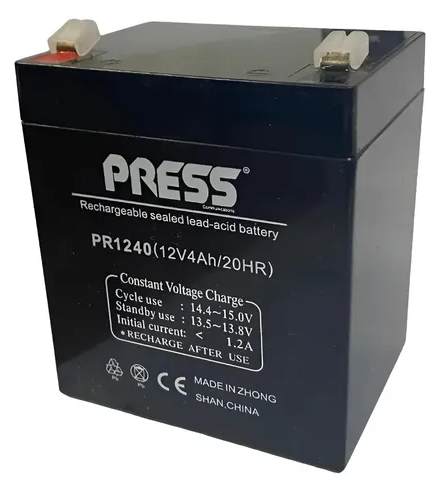 Bateria de Gel Recargable de 4A  12V PRESS (PR1240)