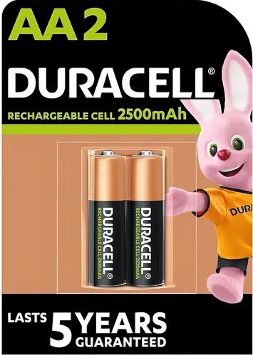 Pila Alcalina Duracell AAA Recargable 2500mAh Blister X2