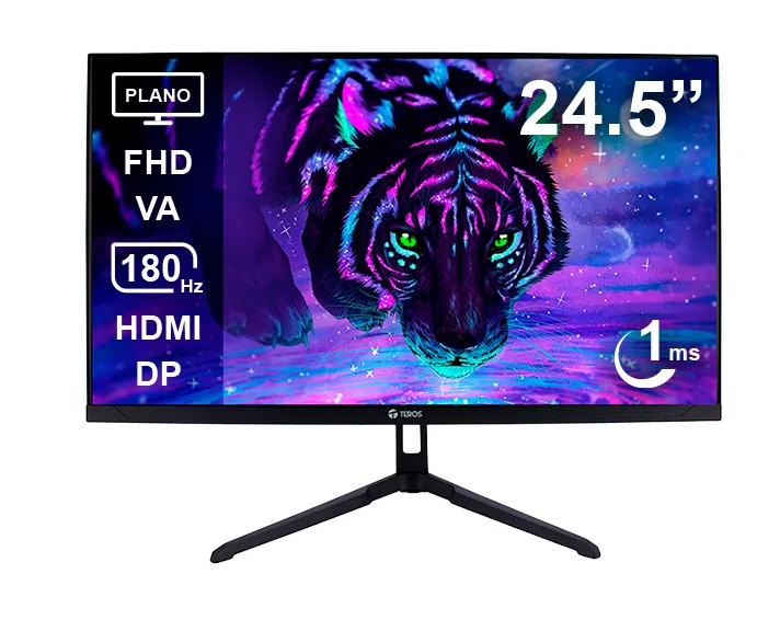 Monitor Gamer Teros 24.5" Plano VA FHD 180hz (TE-2475G)