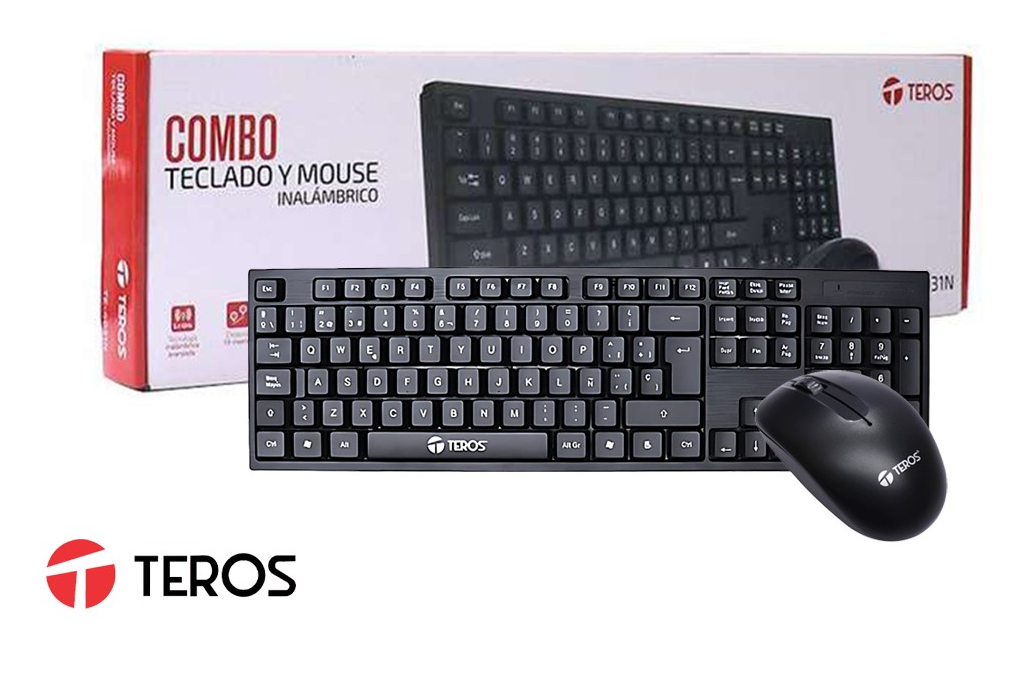 Combo Teclado y Mouse Inalambrico Teros TE-4071S