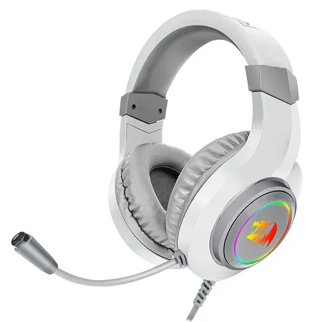 Auricular Redragon Hylas c/Microfono 3.5mm Usb Blanco RGB (H260W-RGB)