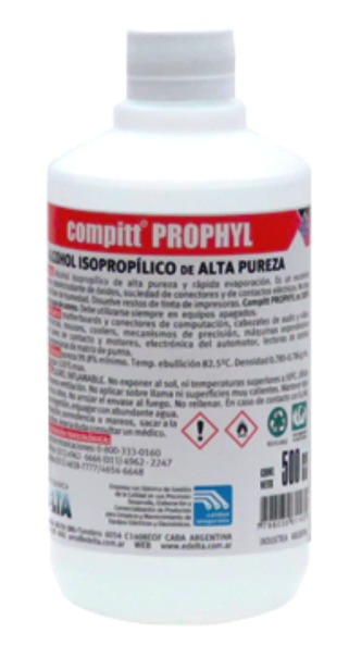Alcohol Isopropilico x 500 Cc DELTA (PHX500)