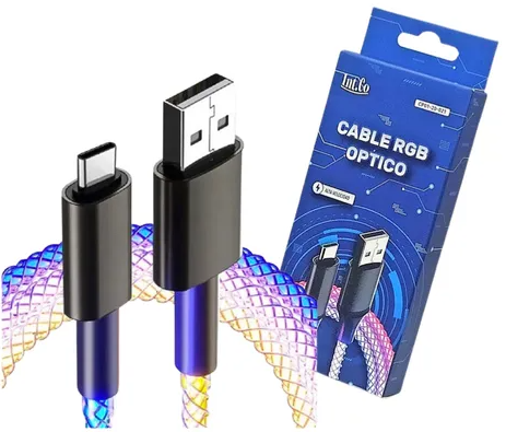 Cable USB a USB Tipo C RGB Optico Int.Co (CP01-20-021)