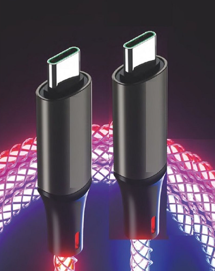 Cable USB a USB Tipo C RGB Optico 60w Int.Co (CP01-20-018)