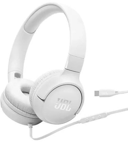 Auricular JBL TUNE 520C Usb-C (JBLT520CWHTAM) Blanco