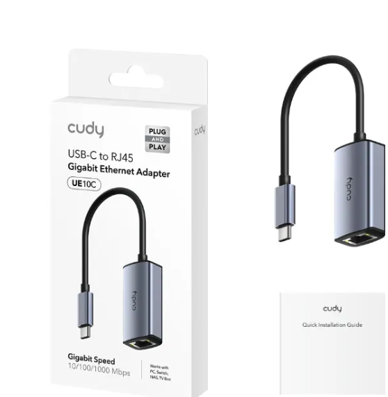 Adaptador Cudy USB-C a RJ45 (UE10C)